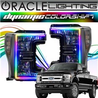 Oracle Lighting 2020-2022 Ford F-250/F-350 Superduty Oracle Dynamic Colorshift Headlight DRL Upgrade Kit W/Switchback Turn Signals