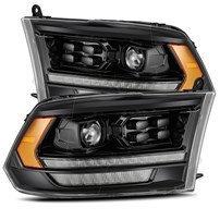AlphaRex Luxx-Series Led Projector Headlights Alpha-Black - 2009-2018 Dodge RAM 1500 | 2010-2018 RAM 2500/3500