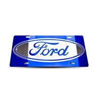 Thoroughbred Diesel Custom License Plate - FORD Royal Blue w/ Royal Blue Lettering