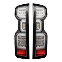 Recon Clear Lens OLED Tail Lights - 2020-2023 Chevrolet Silverado 2500HD/3500HD | 2019-2023 Chevrolet Silverado 1500 (With Factory Halogen Tail Lights)