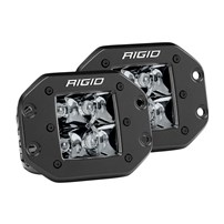 Rigid Industries Spot Flush Mount Midnight D-Series Pro