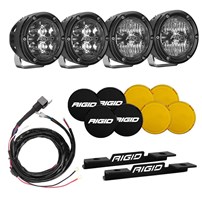 Rigid Industries A-Pillar Light Kit with a set of 360 Spot and a set 360 Drive Lights 2021-2022 Ford Bronco