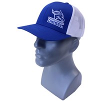 Thoroughbred Diesel Blue Bill, Blue Front, White Mesh Snap Back Blue/White Logo Hat