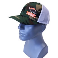 Thoroughbred Diesel Army Camo Bill, Army Camo Front, White Mesh, Orange White Logo, Snap Back Hat
