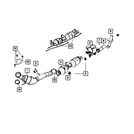 Mopar Cast Elbow To Downpipe V-Band Clamp - 2010-2018 Ram With 6.7L