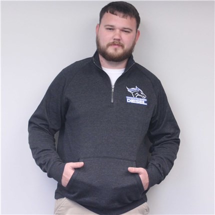 dark grey quarter zip