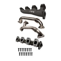 PPE High Flow Exhaust Manifold (Raw) with Up-pipes - 04.5-05 GM 6.6L Duramax LLY