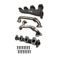 PPE High Flow Exhaust Manifold (Raw) with Up-pipes - 11-16 GM 6.6L Duramax LML