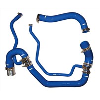 PPE Silicone Upper and Lower Coolant Hose Kit - 06-10 GM Duramax 6.6L (Blue)