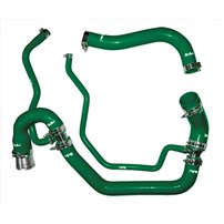 PPE Silicone Upper and Lower Coolant Hose Kit - 06-10 GM Duramax 6.6L (Green)