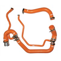 PPE Silicone Upper and Lower Coolant Hose Kit - 06-10 GM Duramax 6.6L (Orange)