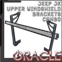 Oracle Lighting Jeep Jk Upper Windshield Brackets + Light Combo