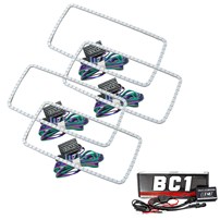 Oracle Lighting 2007-2013 GMC Sierra Led Headlight Halo Kit (Square Style) - Colorshift - W/Bc1 Controller