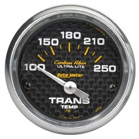 AutoMeter Carbon Fiber Series - Trans Temp Gauge 2-1/16 electrical 100 -250°F - 4757