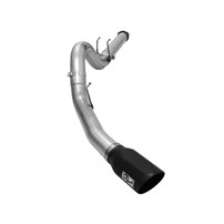 aFe Mach Force XP 409 Stainless Exhaust system - 2015 Ford 6.7L (5 inch DPF Back) (BLACK TIP) - 49-43064-B
