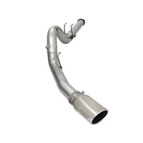aFe Mach Force XP 409 Stainless Exhaust system - 2015 Ford 6.7L (5 inch DPF Back) (POLISHED TIP) - 49-43064-P