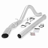 Banks Power - Monster Exhaust (Chrome Tip) - 11-14 Ford 6.7L F-250/350 Crew Cab 6.75' & 8' bed; F-450 w/truck bed (Single)