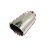 Mel's Manufacturing Rolled Angle Bolt On Exhaust Tips