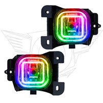 Oracle Lighting 2004-2005 Ford Ranger Pre-Assembled Halo Fog Lights - Colorshift - W/No Controller