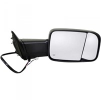 Dorman Products Power Towing Mirror Flip Up Black Manual Folding With Trailer Tow Package (Right) 2010-2012 Dodge RAM 1500/2500/3500