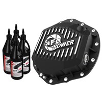 AFE Pro Series  Rear Differential Cover (Machined Fins w/Gear Oil) - GM Trucks 2020 (AAM 11.5 / 12.0 x 14 Bolts)