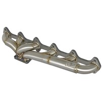 aFe Twisted Steel 304 Stainless Steel Header with T4 Flange - 03-07 Dodge 5.9L