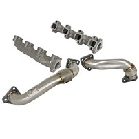 AFE Twisted Steel Up-Pipes/BladeRunner Exhaust Manifold Performance Package - 01-04 GM Duramax LB7