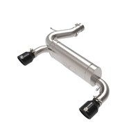 AFE Vulcan Series 3 IN to 2-1/2 IN 304 Stainless Steel Axle-Back Exhaust System w/ Black Tip - 21-22 Ford Bronco