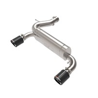 AFE Vulcan Series 3 IN to 2-1/2 IN 304 Stainless Steel Axle-Back Exhaust System w/ Carbon Fiber Tip - 21-22 Ford Bronco
