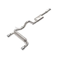 aFe Vulcan Series 3 IN to 2-1/2 IN 304 Stainless Steel Cat-Back Exhaust System w/ Polished Tip - 21-22 Ford Bronco