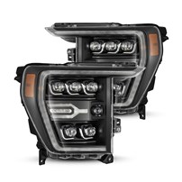 AlphaRex 880137 NOVA-Series Black LED Projector Headlights - 2021-2023 Ford F-150