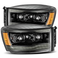 AlphaRex Luxx-Series Led Projector Headlights Alpha-Black - 2006-2008 Dodge RAM 1500 | 2006-2009 RAM 2500/3500