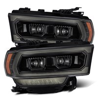 AlphaRex Pro-Series Projector Headlights Plank Style Alpha-Black w/Activation Light - 19-22 Ram 2500