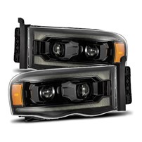 AlphaRex Luxx-Series Led Projector Headlights Alpha-Black - 02-05 Ram 1500/2500/3500