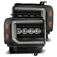 AlphaRex Nova-Series Led Projector Headlights Black - 14-18 GMC Sierra