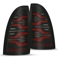 AlphaRex Luxx-Series Led Tail Lights Black/Red w/Activation Light & Sequential Signal Red - 2005-2015 Toyota Tacoma