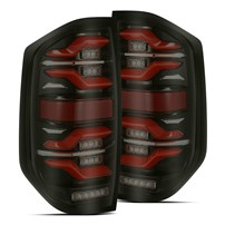 AlphaRex Luxx-Series Led Tail Lights Black/Red w/Activation Light & Sequential Signal Red - 14-21 Tundra