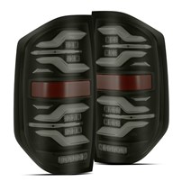 AlphaRex Luxx-Series Led Tail Lights Black w/Activation Light & Sequential Signal Amber - 14-21 Tundra