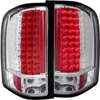 Anzo Chrome LED Tail Lights - 07.5-14 Chevy Silverado - 311080