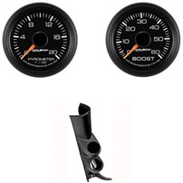 Auto Meter GM Factory Match Gauge Kit - 01-07 Duramax (Classic) - Boost/Pyro/Pillar w/Speaker - AC21S-GMFM