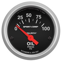 AutoMeter Sport Comp Series Oil Pressure Gauges