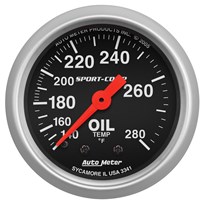 AutoMeter Sport Comp Series Oil Temperature Gauges