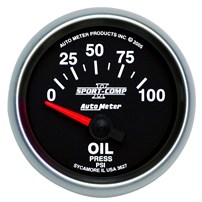 AutoMeter Sport-Comp II Series Oil Pressure Gauges