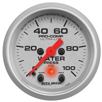 AutoMeter Ultra-Lite Series Water Pressure Gauges
