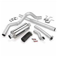 Banks Monster Exhaust System, S/S-Black Tip - 1994-97 Ford 7.3L, CCLB