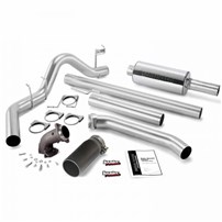 Banks Power - Monster Exhaust w/Power Elbow (Black Tip) - 98-02 Dodge Pickup Extended cab