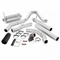 Banks Power - Monster Exhaust w/Power Elbow (Black Tip) - 1999 Ford F-250/350 | Cat converter