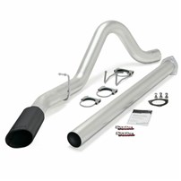 Banks Power - Monster Exhaust (Black Tip) - 11-14 Ford 6.7L F-250/350 Crew Cab 6.75' & 8' bed; F-450 w/truck bed (Single)