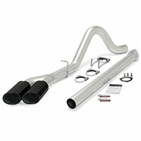 Banks Power - Monster Exhaust (Black Tip) - 11-14 Ford 6.7L F-250 CCLB | CCSB (6.8ft bed) (Side Duals)