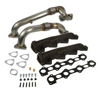 BD Diesel Exhaust Manifold Set - 08-10 Ford F-250/F-350/F-450/F-550 PowerStroke 6.4L (with Up-Pipes)